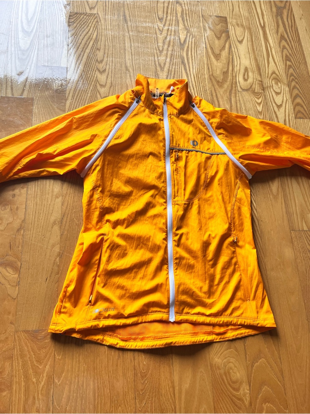 Pearl Izumi Elite Barrier women’s High Vis Orange Full Zip Cycling Jacket Size M